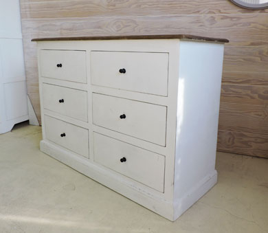 commode blanche 6 tiroirs occasion